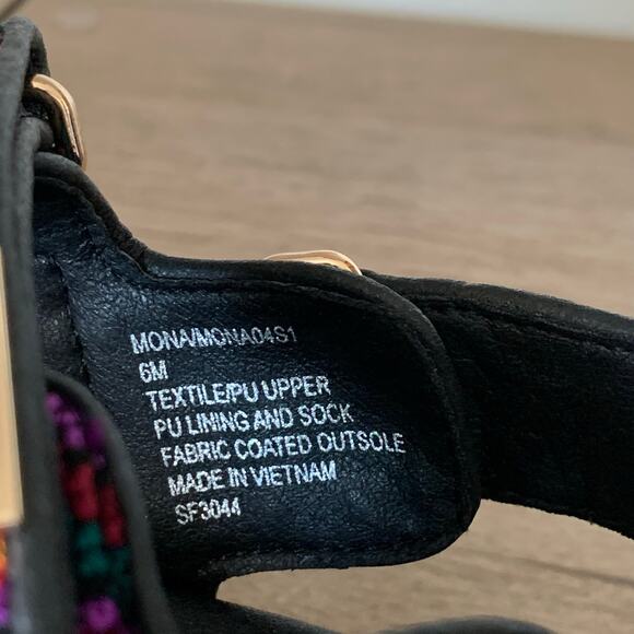 Steve Madden Mona Sandal Vibrant Colorful Womens 6 / Youth 4.5 Three Strap Bold - Picture 16 of 16